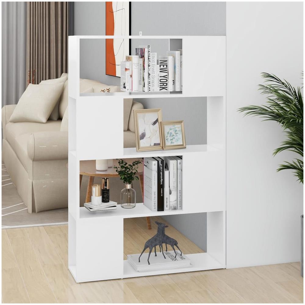 Libreria / divisorio Bianco 80x24x124,5 Cm In Truciolato - Foto 1