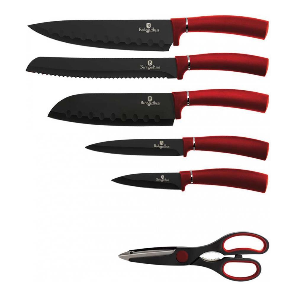 Bh-2582 Set Di Coltelli In Acciaio Inossidabile Da 7 Pezzi Con Supporto - Foto 2