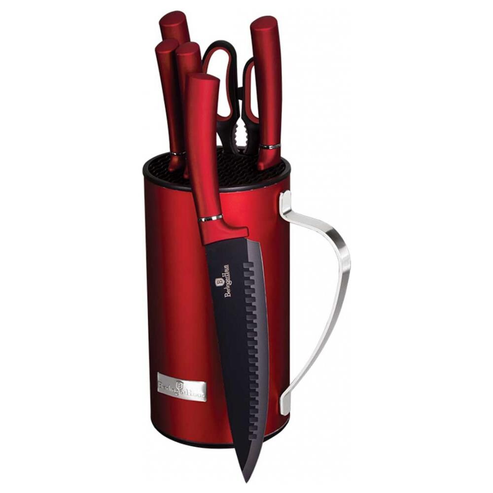 Bh-2582 Set Di Coltelli In Acciaio Inossidabile Da 7 Pezzi Con Supporto - Foto 1