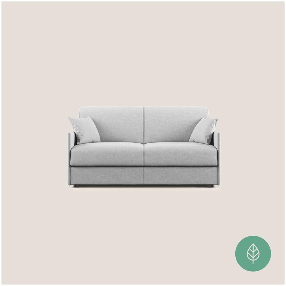 Evans Divano Letto In Tessuto Ecosostenibile Grigio 169 Cm (mat. 140x197) - Foto 1