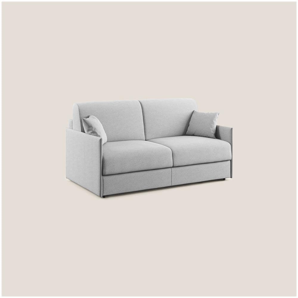 Evans Divano Letto In Tessuto Ecosostenibile Grigio 169 Cm (mat. 140x197) - Foto 2