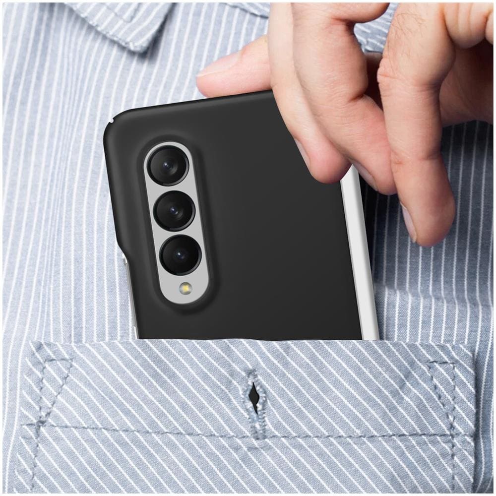 Cover Samsung Galaxy Z Fold 3 Rigid Antiscivolo Nera - Foto 5