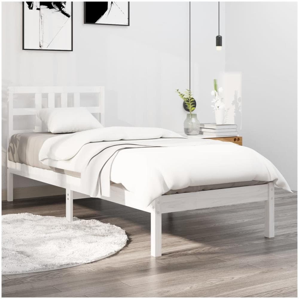 Giroletto Bianco In Legno Massello 100x200 Cm - Foto 1