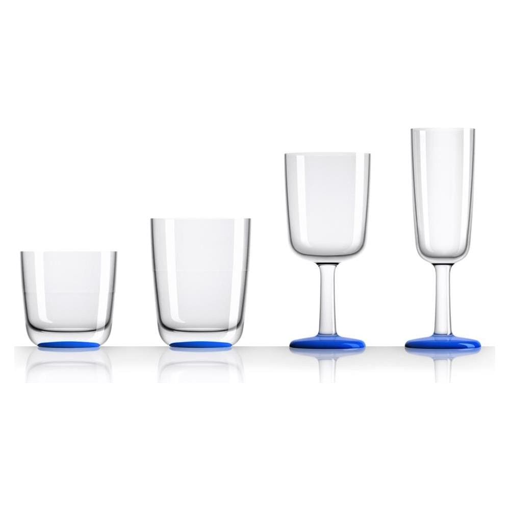 Bicchieri In Tritan Disegnata Da Marc Newson.infrangibili, Lavabili In Lavastoviglie E Senza Bpa. Impilabili Per Una Comoda Conservazione A Bordo.base Antiscivolo Con Anello In Gomma Incorporato Per Un'ottima Stabilità. - Foto 1