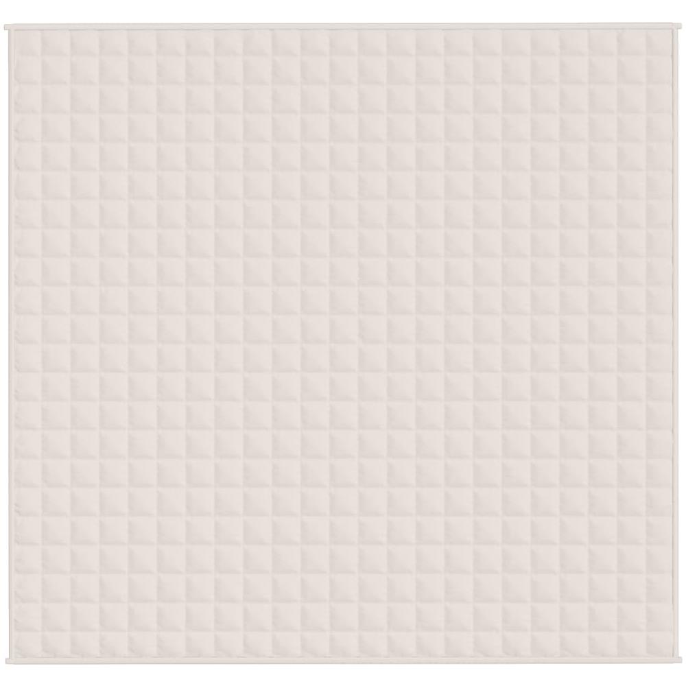 Coperta Ponderata Crema Chiaro 220x235 cm 15 kg Tessuto - Foto 2