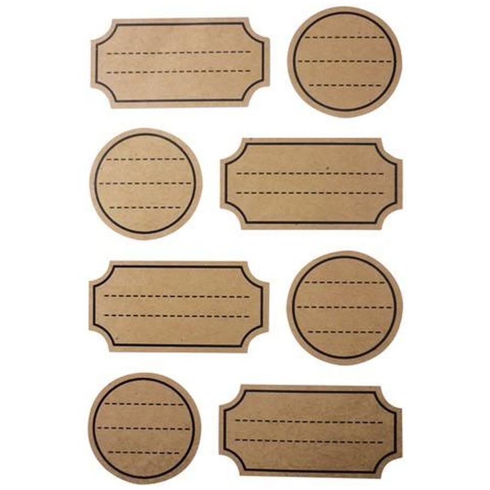 160 Adesivi Kraft Con Linee Tratteggiate - Foto 1