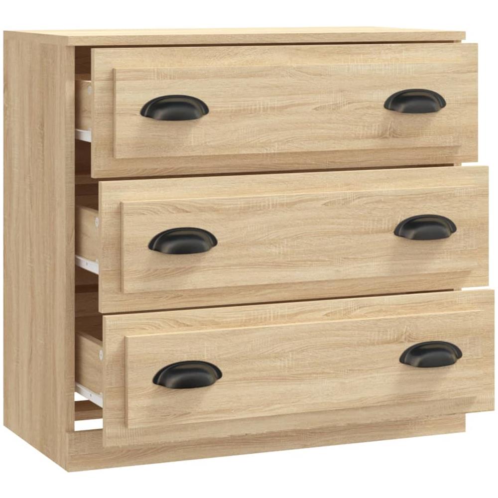 Credenza Rovere Sonoma 70x35,5x67,5 Cm In Legno Multistrato - Foto 4