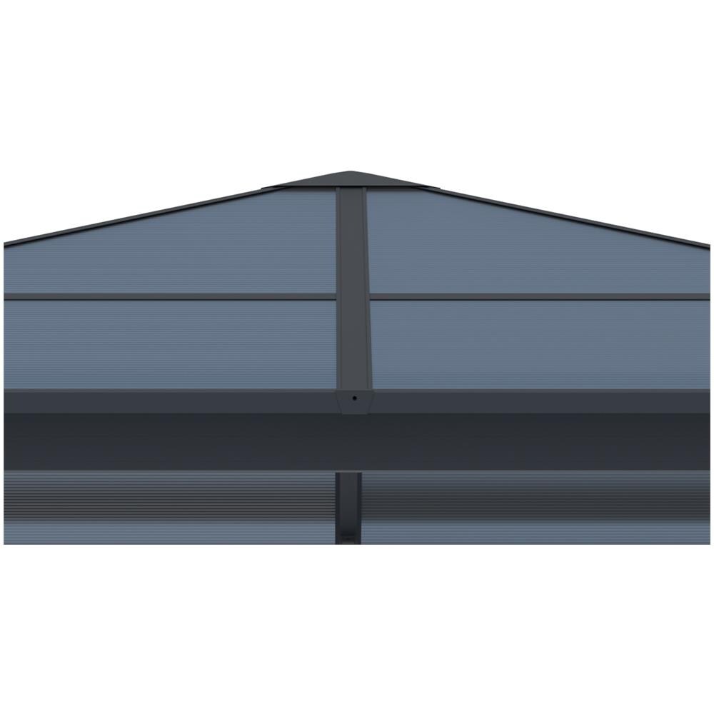 Gazebo Da Giardino In Alluminio Grace 300s300 Grigio Antracite - Foto 2