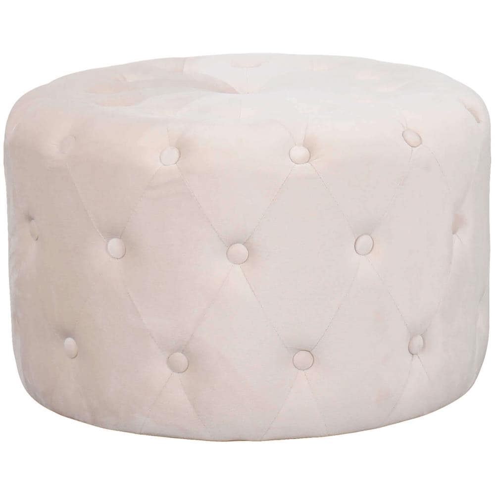 Aura - Pouf Rotondo In Velluto - Foto 1