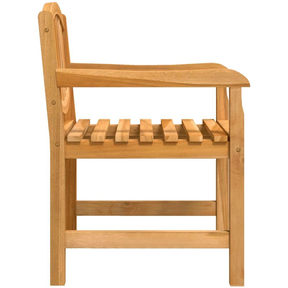 Sedie Da Giardino 4 Pz 58x59x88 Cm In Legno Massello Di Teak - Foto 7