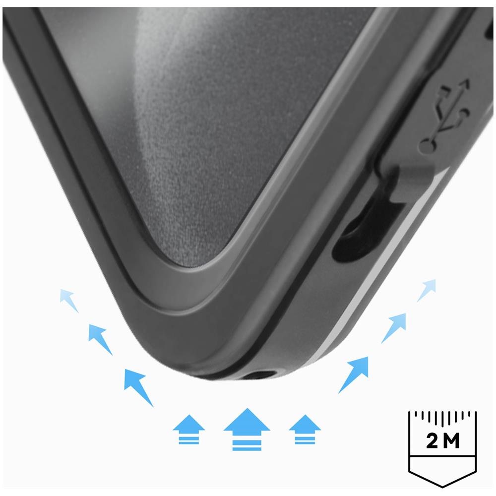 Cover Completa Per Iphone 15 Pro Max, Impermeabile Ip68 Imergibile 2m, Nero Transparente - Foto 2