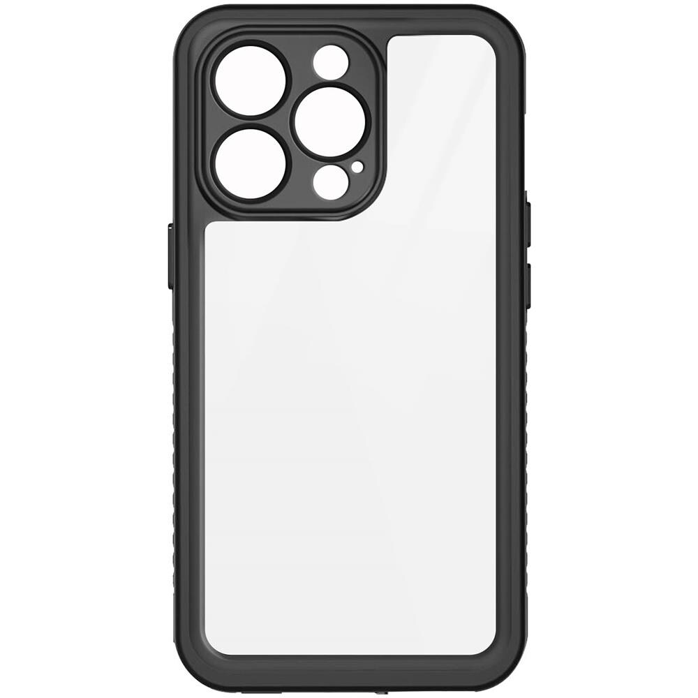 Cover Completa Per Iphone 15 Pro Max, Impermeabile Ip68 Imergibile 2m, Nero Transparente - Foto 1