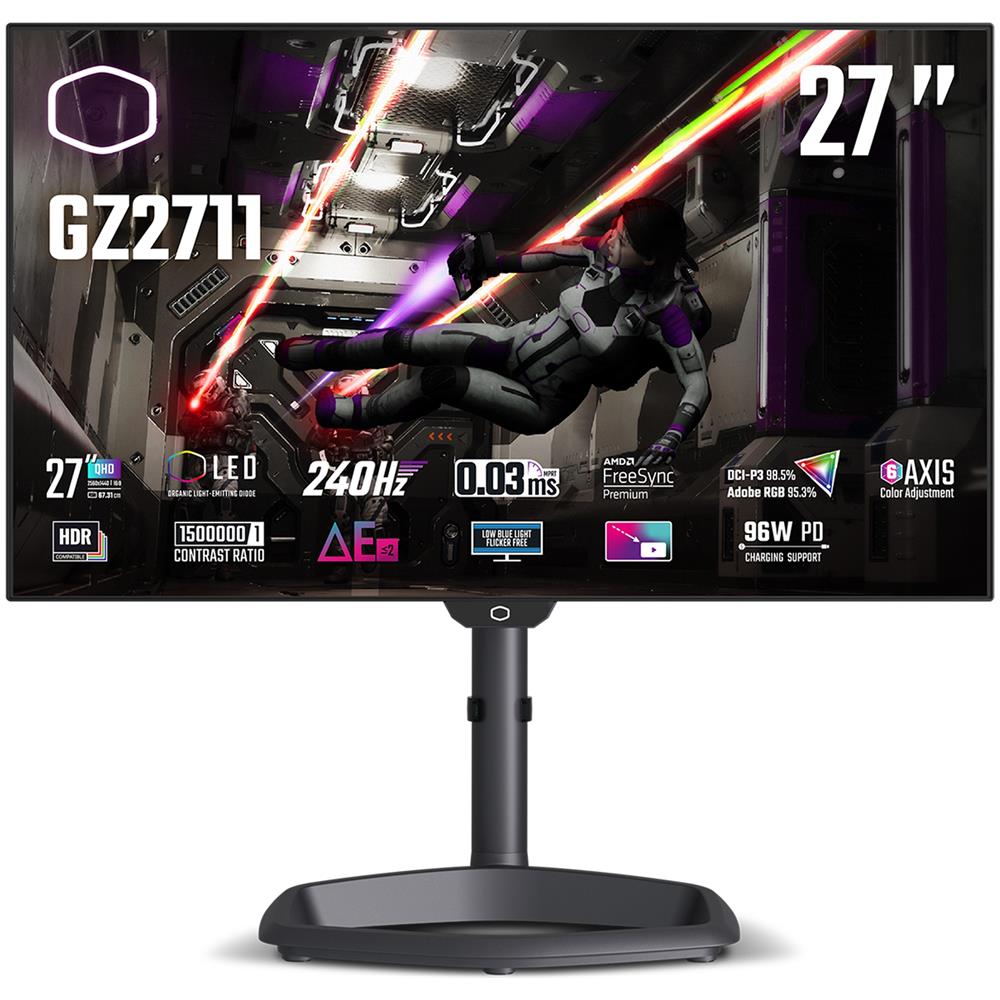Monitor 27" OLED Gaming GZ2711 WQHD 2560 x 1440 Pixel Tempo di Risposta 0.03 ms Frequenza di Aggiornamento 240 (Hz) - Foto 1