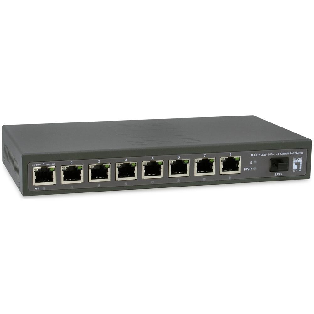 Switch di Rete GEP-0925 Non Gestito 8x Porte 2.5G Ethernet PoE 60 Gbit /s Switching Capacity - Foto 1