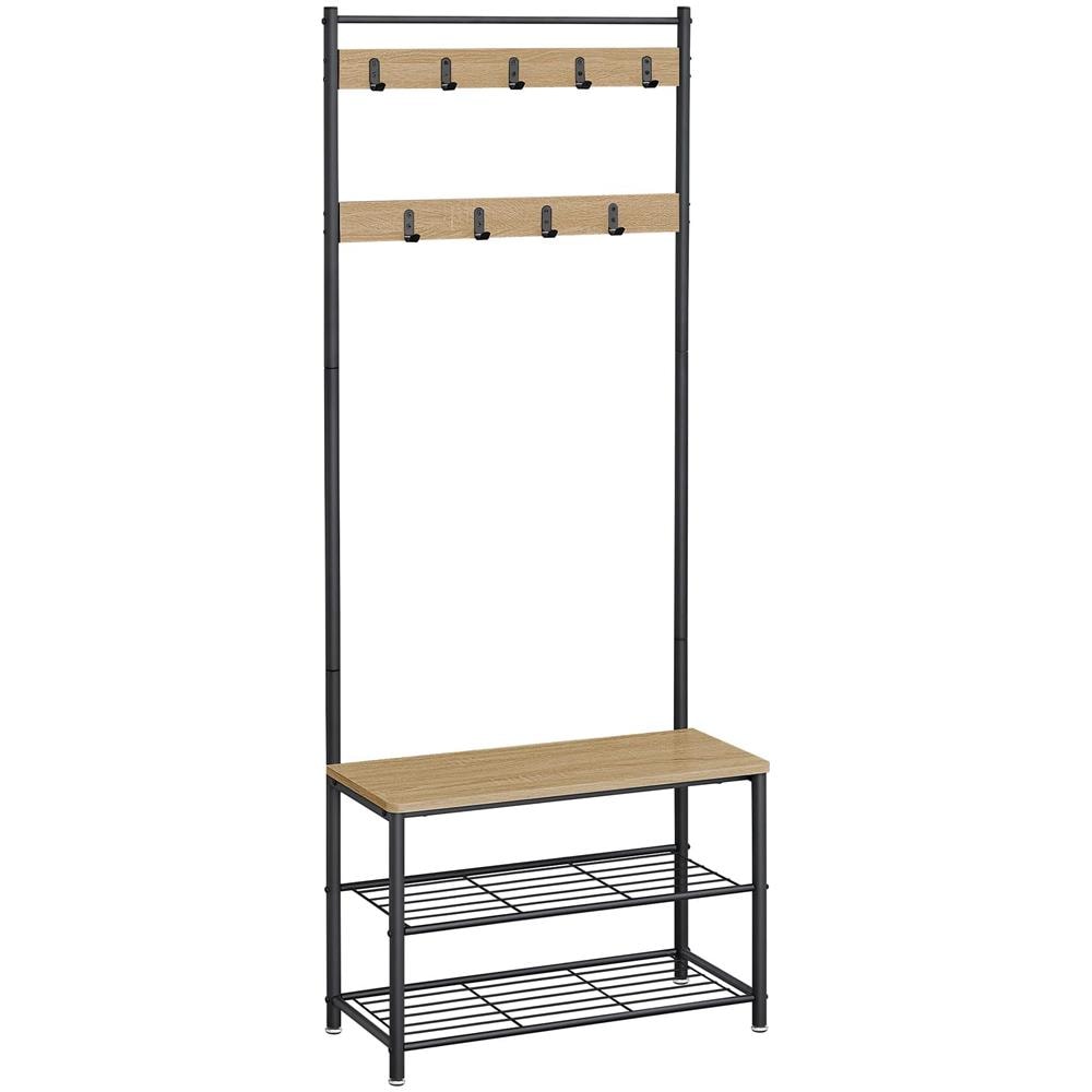 Appendiabiti Valora - Organizzatore moderno per corridoio in rovere Sonoma - Foto 1