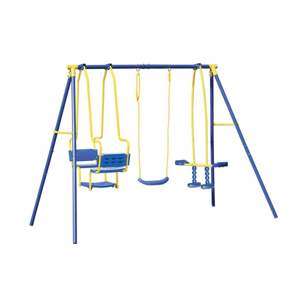 Altalena Da Giardino Per Bambini Con Tre Giochi - Foto 6