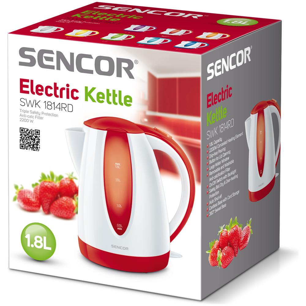 Bollitore Capacità 1.8 Litri Colore Rosso - Foto 2