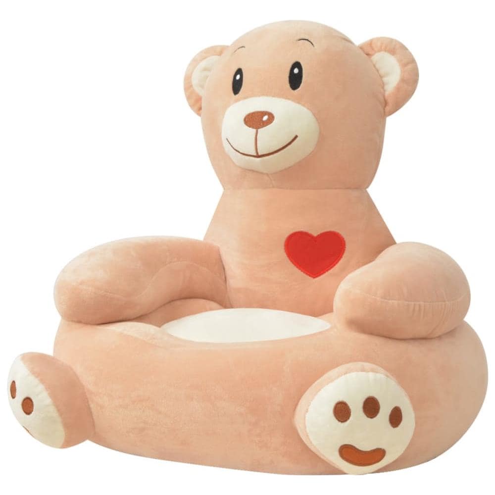 Poltrona in Peluche per Bambini Orsacchiotto Marrone - Foto 1