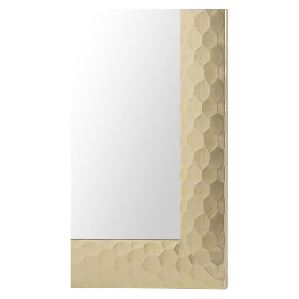 Specchio Da Parete Dorato Rettangolare 50 X 130 Cm Antibes - Foto 2