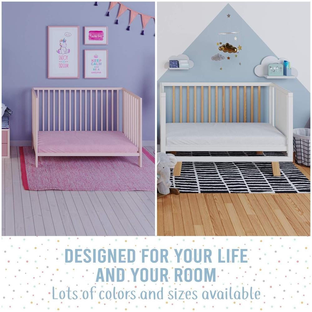 Set Di 2 Lenzuola Di Cotone Equipaggiata 70x140cm Per Culla Certified Libero Da Prodotti Chimici (oeko Tex) Bianco E Grigio Pocket 15 Cm - Lenzuola Con Angoli Con Elastici - Per 70 X 140 Cm Materassi - Foto 4