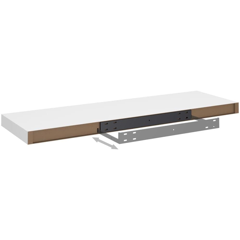 Scaffali A Parete 4 Pz Bianco 80x23,5x3,8 Cm In Mdf - Foto 8