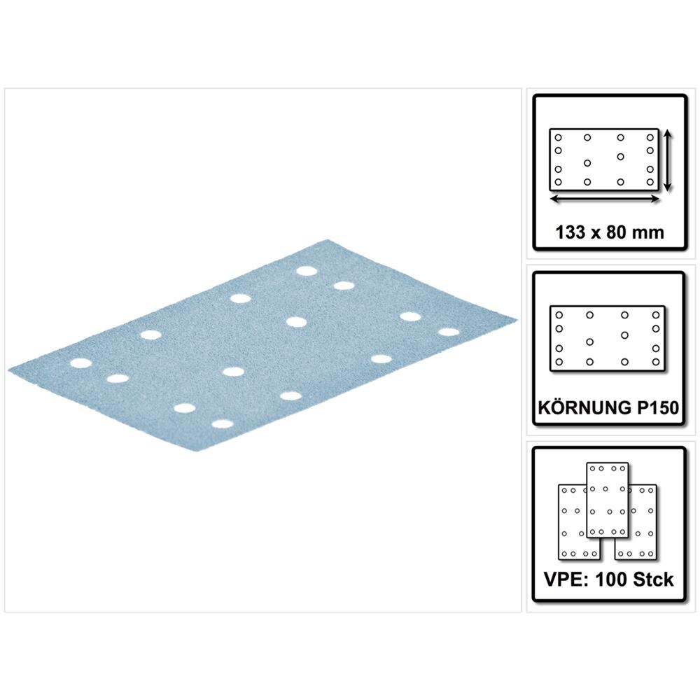 Granat Foglio Abrasivo Stf 80x133 P 150 Gr 100 (497121) - 100 Pz. - Foto 1