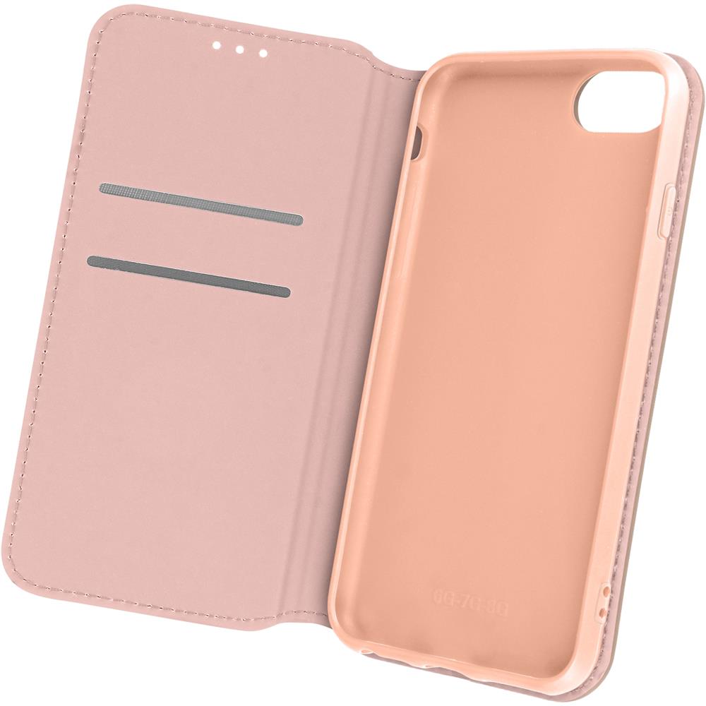 Custodia Iphone 6, 6s, 7, 8 E Se 2020 Portafoglio Funzione Supporto Video Rosa - Foto 1