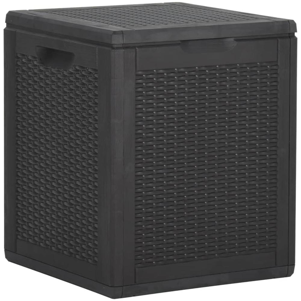 Baule Da Giardino 90 L Nero In Rattan Pp - Foto 1