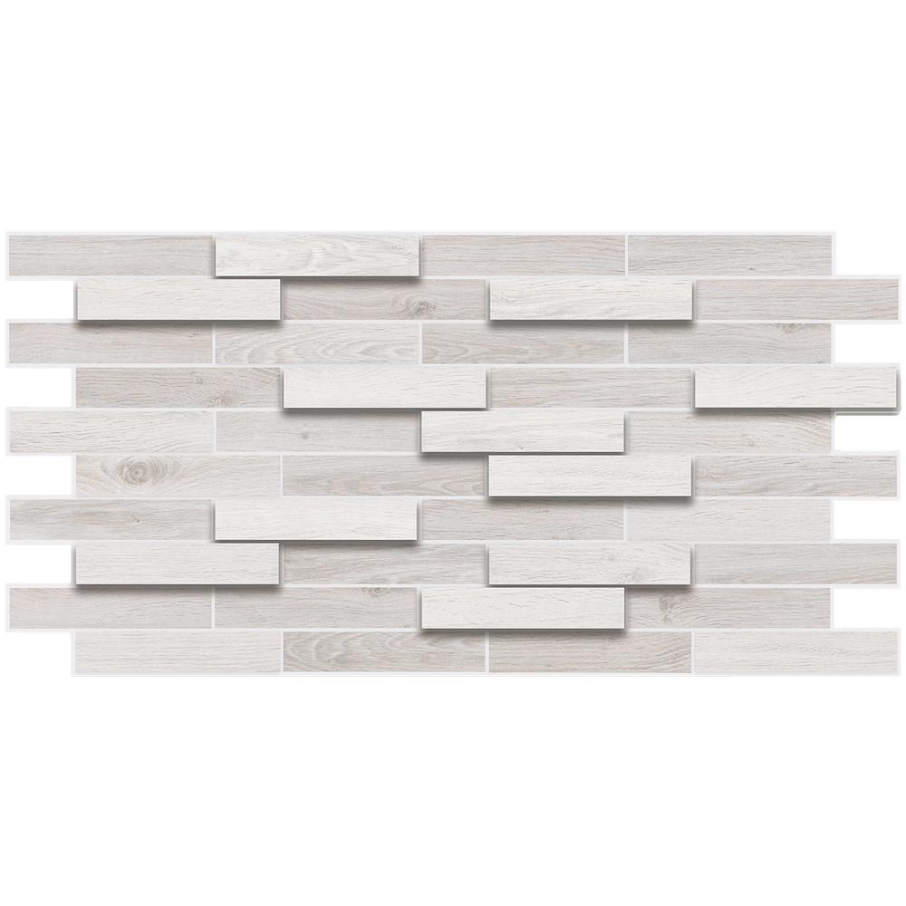 Pannelli 3d Rivestimento A Parete In Pvc Effetto Pietra, Cementine, Maioliche, Legno Realistici E Isolanti. - 9502 (mis. 980x480mm) - Foto 1