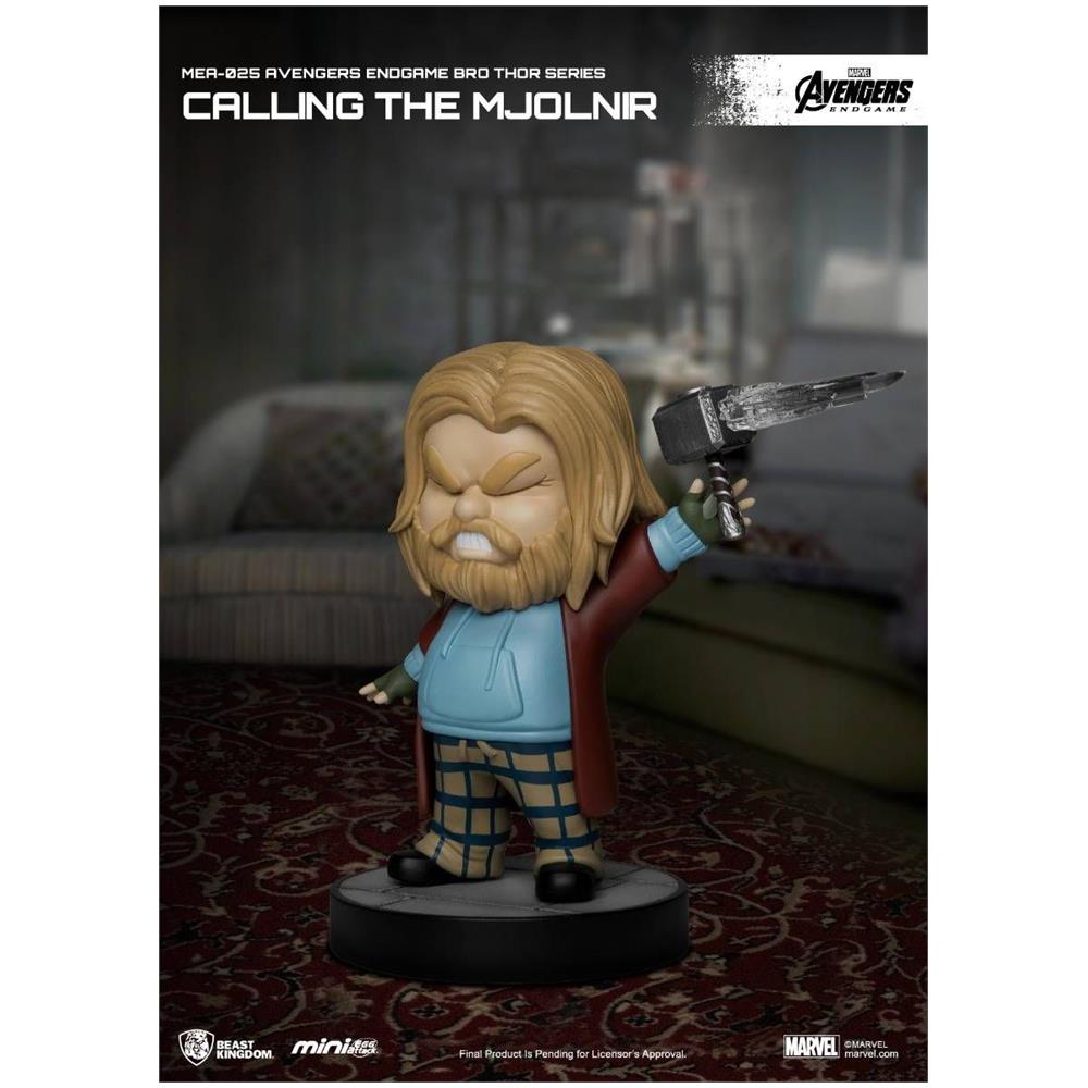 Marvel - Mea-025 - Avengers: Endgame - Serie Bro Thor - Chiamata Del Mjolnir - 9cm - Foto 2