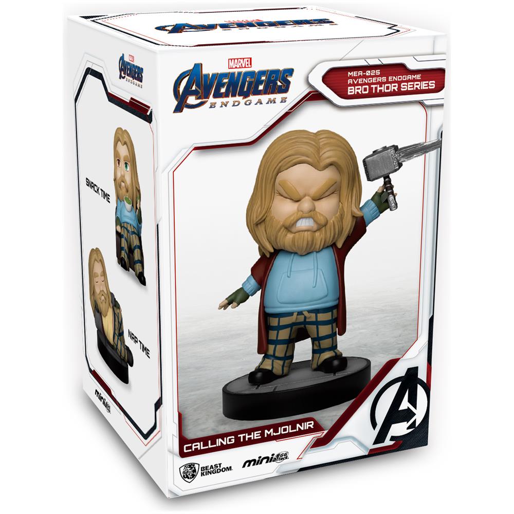 Marvel - Mea-025 - Avengers: Endgame - Serie Bro Thor - Chiamata Del Mjolnir - 9cm - Foto 6