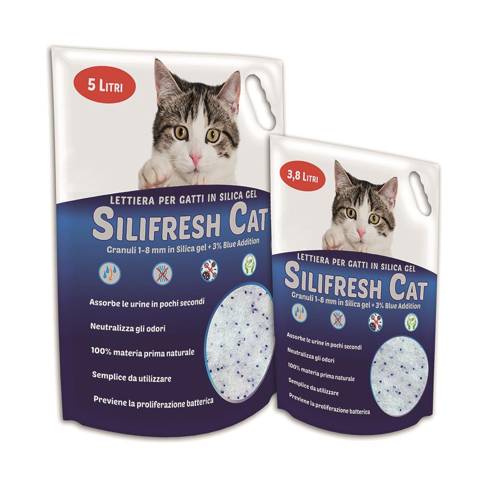 Sabbia Lettiera Antiodore Per Gatti Modello Silifresh Cat 3.8 Litri Lettiera - Foto 1