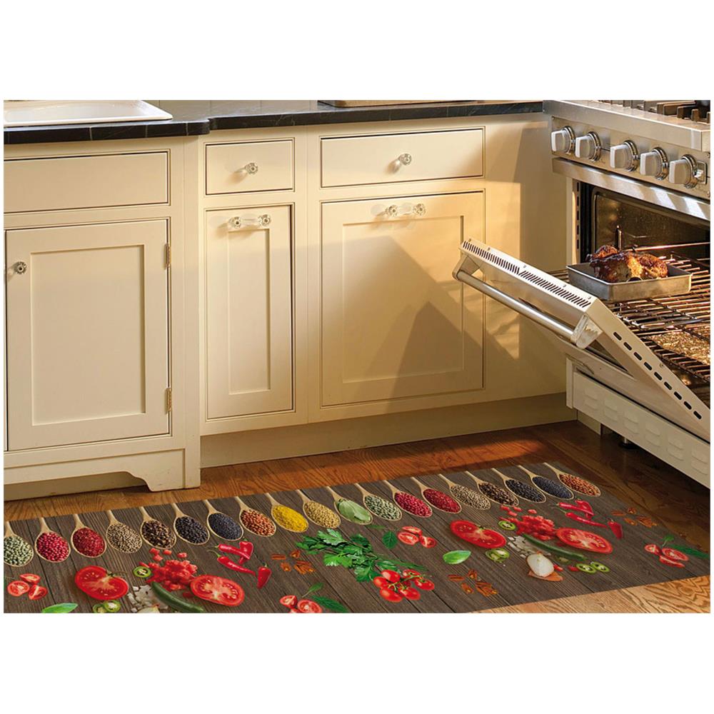 Tappeto Passatoia Cucina Digitale Antimacchia Antiscivolo Cucchiaio Spezie 50x180 Cucchiaio - Foto 5