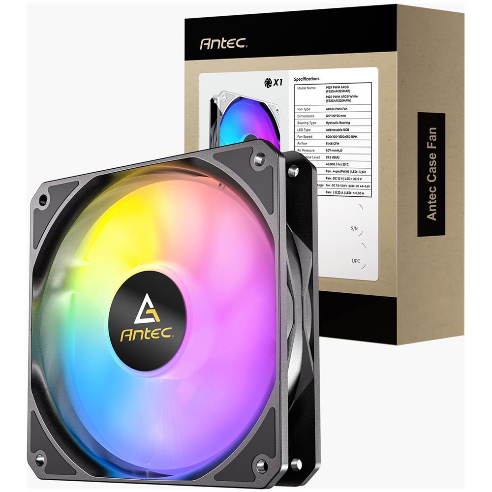 Ventola di Raffredamento P12R Reverse ARGB RPM 120mm PWM Case Colore Nero - Foto 1