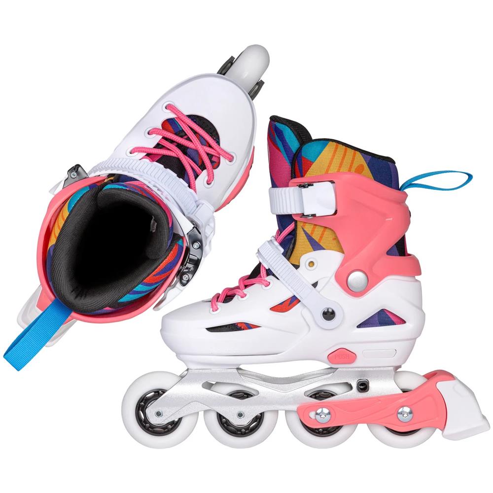 Pattini in linea regolabili per bambini Playlife Flash (rosa, 30-33) - Foto 2
