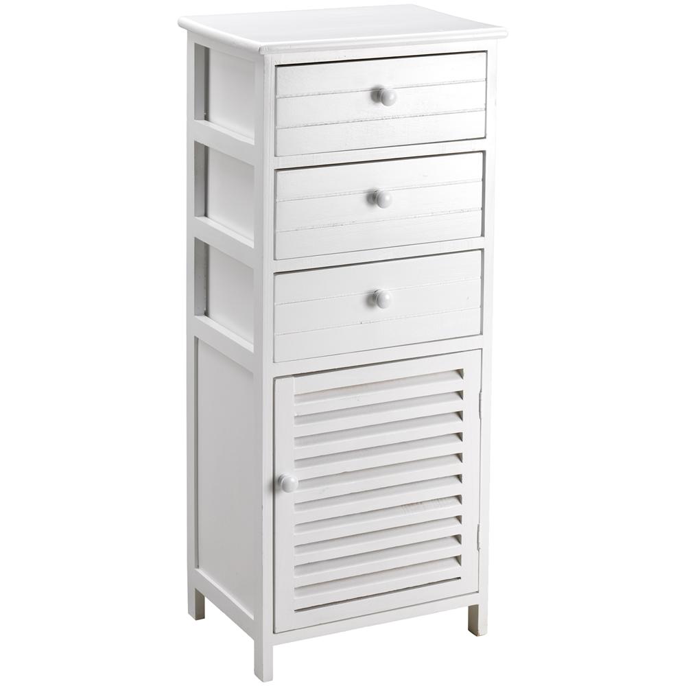 C656897 - Cassettiera in Legno con 3 Cassetti e 1 Anta - Foto 1