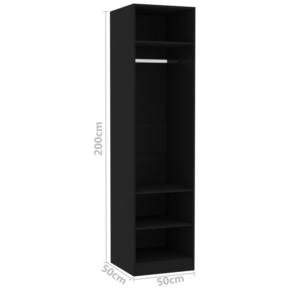 Armadio Nero 50x50x200 cm in Legno Multistrato - Foto 11