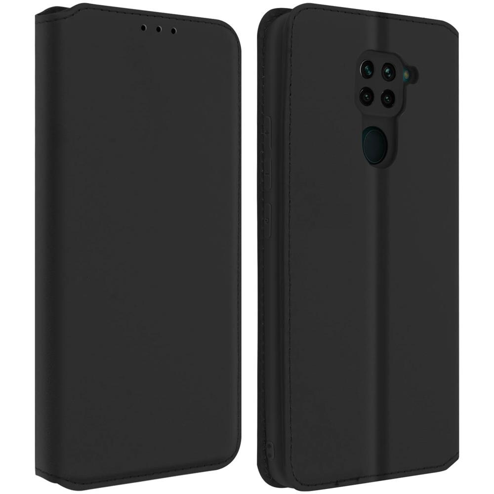 Custodia Xiaomi Redmi Note 9 Portacarte Funzione Supporto Similpelle Liscia Nero - Foto 1