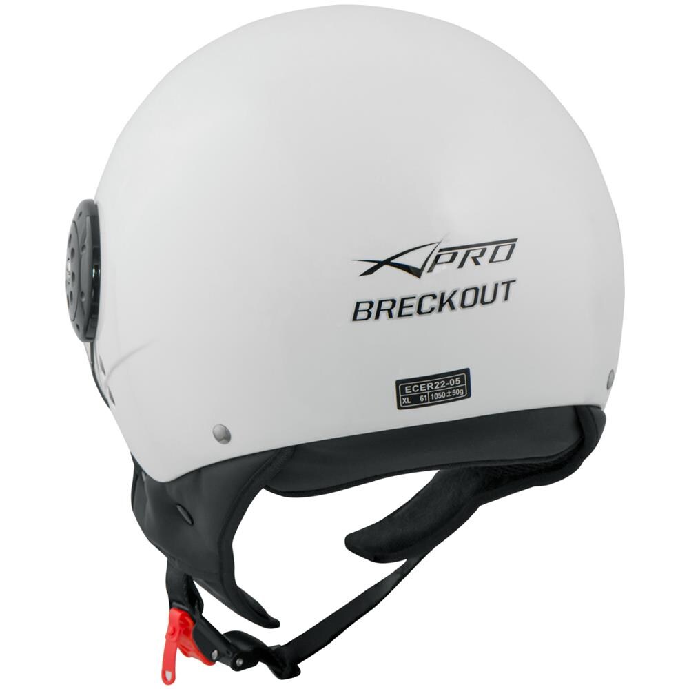 Scooter Moto Casco Jet Demi Omologato Ece 22-05 Visiera Avio Bianco M - Foto 2