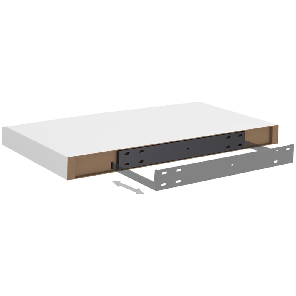 Scaffali A Parete 4 Pz Bianchi 50x23x3,8 Cm In Mdf - Foto 7