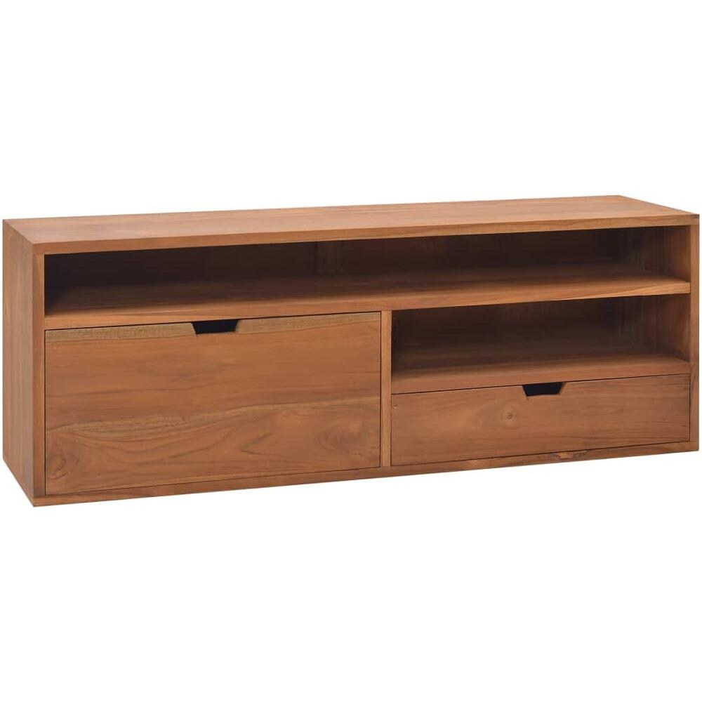 Mobile Porta Tv 110x30x40 Cm In Legno Massello Di Teak - Foto 1