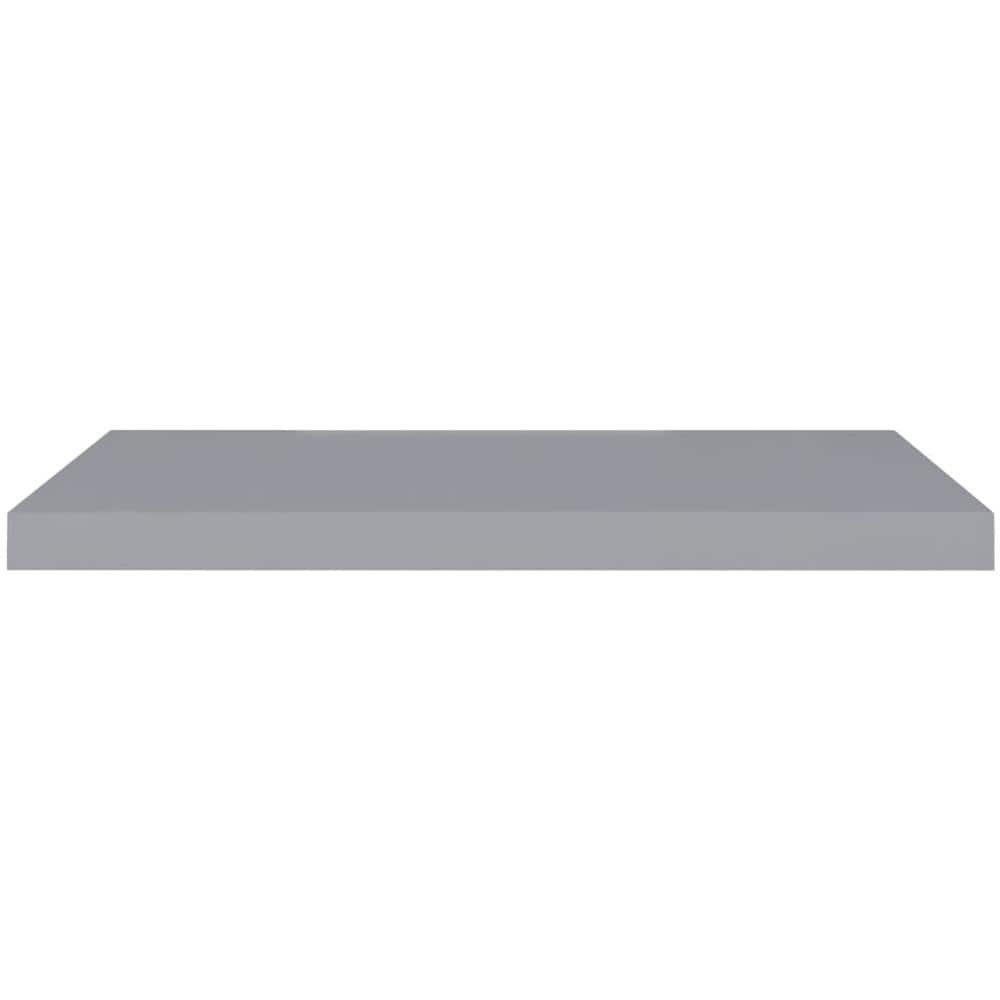 Scaffali A Parete 4 Pz Grigi 80x23,5x3,8 Cm In Mdf - Foto 2