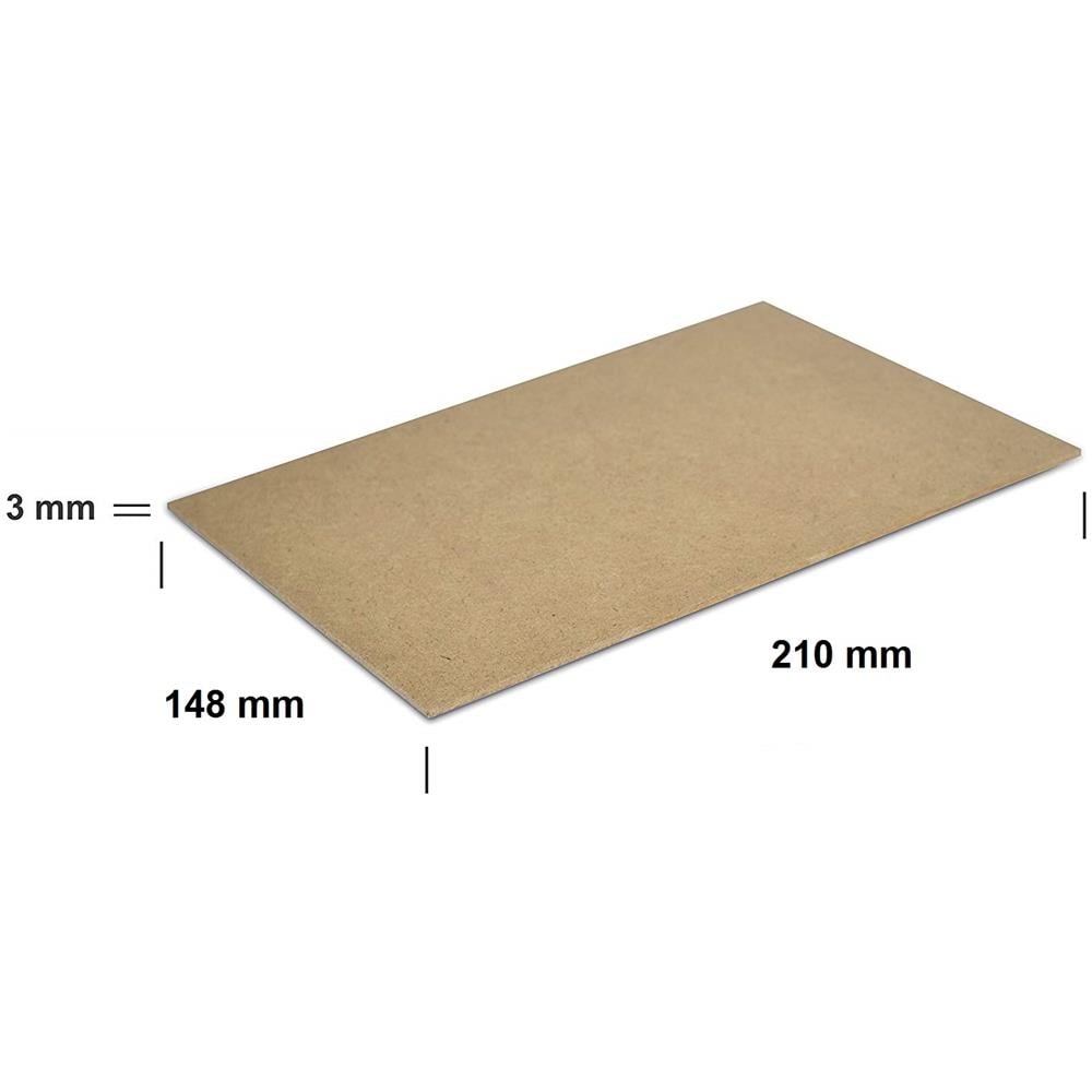 10 X A5 Mdf Pannello In Legno Fogli | 148 X 210 X 3 Mm | Perfetto Per Taglio Laser, Cnc Router, Modellare, Traforato - Foto 2