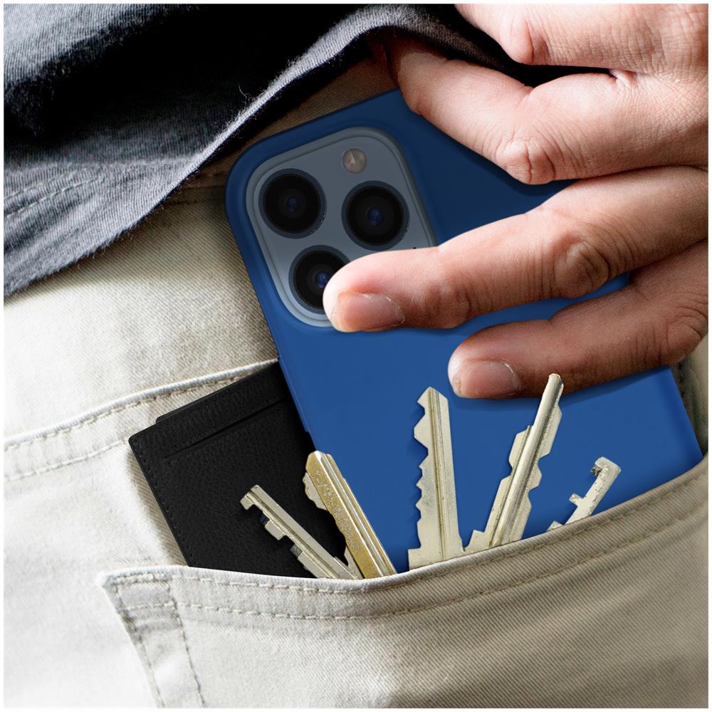 Cover Per Iphone 13 Pro Max In Silicone Semi-rigido Soft-touch Azzurra - Foto 5