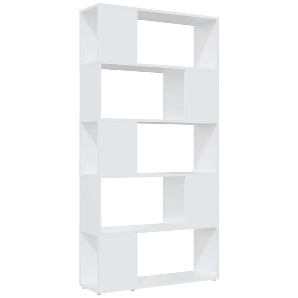 Libreria /Divisorio Bianco 80x24x155 cm in Truciolato - Foto 2