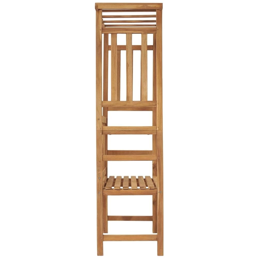 Panca da Giardino con Pergolato 115 cm Legno Massello di Teak - Foto 3