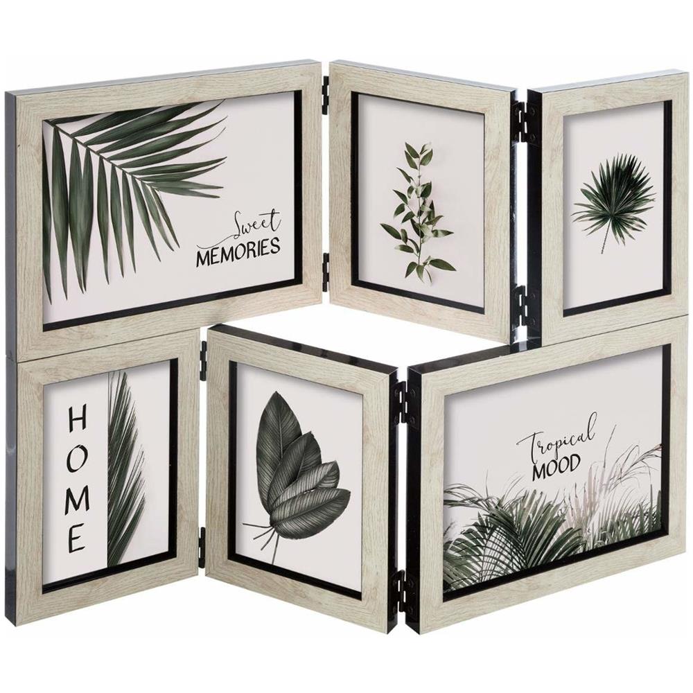 Basics Tavolini pieghevoli in legno con supporto, set da 4