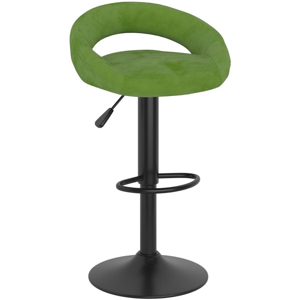 Sgabelli Da Bar 2 Pz Verde Chiaro In Velluto - Foto 3