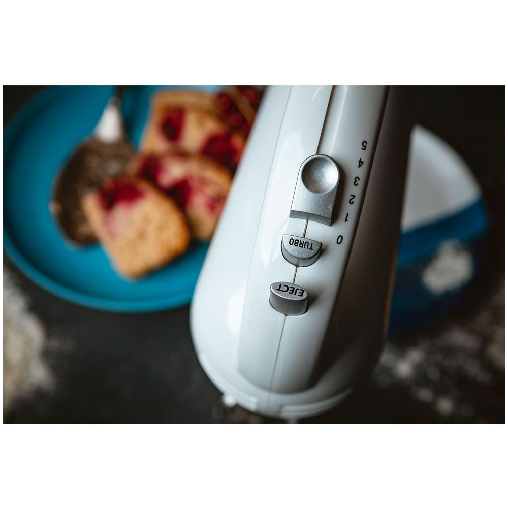 Impastatrice per Pasticceria CR 4213 con Ciotola Rotante 3 Litri 5 Velocità + Turbo Potenza 600 W Colore Bianco. - Foto 8