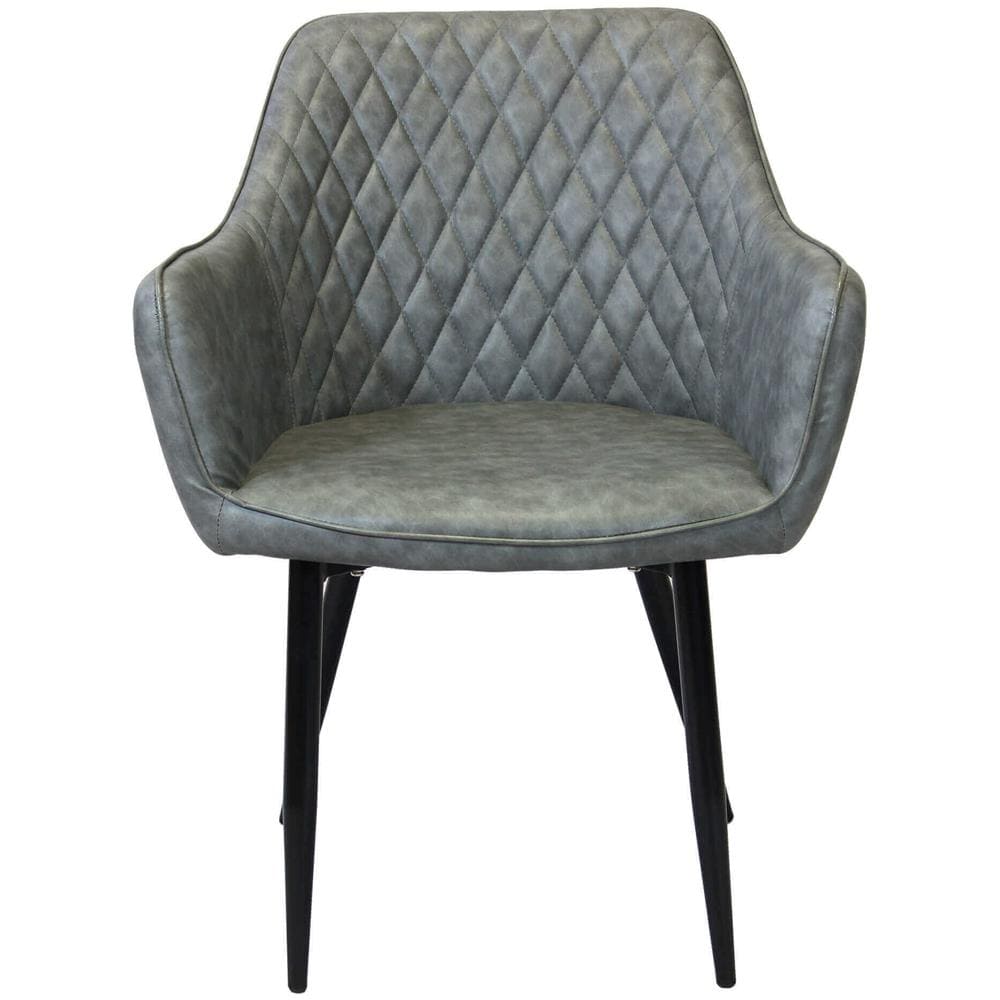 Sandy - Poltrona Imbottita Per Sala Da Pranzo In Ecopelle - Foto 2